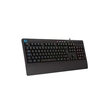 Logitech G213 Prodigy, Clavier Gamer, Eclairage RGB LIGHTSYNC, Résistant aux Éclaboussures, Personnalisable, Commandes Multimédia Dédiées, Français AZERTY - Noir