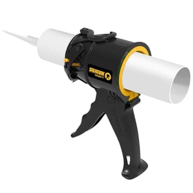 SILIGUN Pistolet à calfeutrer – Pistolet anti-goutte extrêmement résistant – Design innovant et breveté – Cadre en ABS léger – Pour les travaux les plus petits et les plus grands