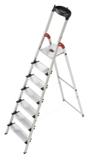 Hailo 5_8817-001 Escabeau de sécurité Profistep XXL en Alu 7 marches