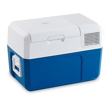 Mobicool MCF40 Glacière à compresseur 38 l, bleu/gris, Mini-frigo 12 V et 230 V pour voiture, camion, bateau, camping-car et prise de courant