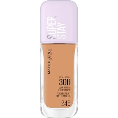 Maybelline New York - Fond de Teint Liquide Longue Tenue - Ultra-Résistant - Fini Mat Lumineux - Enrichi en Acides Aminés - Tous les Types de Peau - Superstay 30H Lumi-Matte - Teinte : 248 - 35ml
