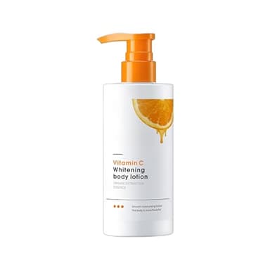 Lotion Corporelle Vitamin C Pour Une Peau Éclatante et Clair, 250g Lait pour le Corps Formulé à la Vitamine C, Uniformise le Teint et Illumine la Peau, Atténue les Taches Sombres et les Imperfections