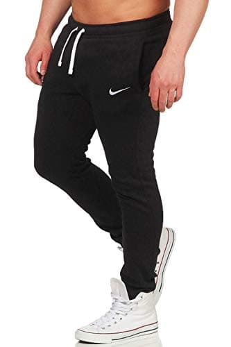 Nike M CFD PANT FLC TM CLUB19 Pantalon Homme Noir/Blanc FR : S (Taille Fabricant : S)