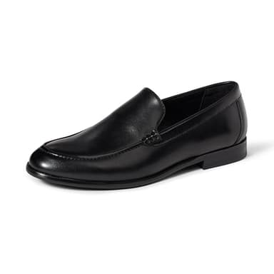 Amazon Essentials Mocassins Vénitiens Homme, Noir Faux Cuir, 42 EU