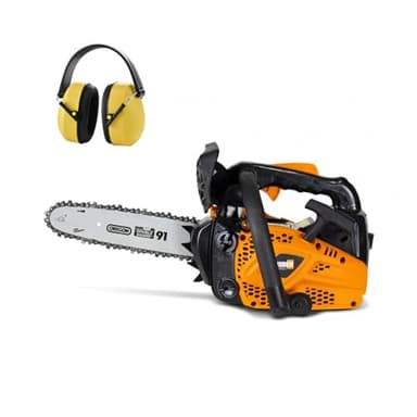 FEIDER Élagueuse thermique 25.4 cm³ 25 cm - Guide et chaîne Oregon, démarrage manuel, moteur 2 temps, système anti-vibration, graissage automatique, pré-assemblée - FELPRO25-AC