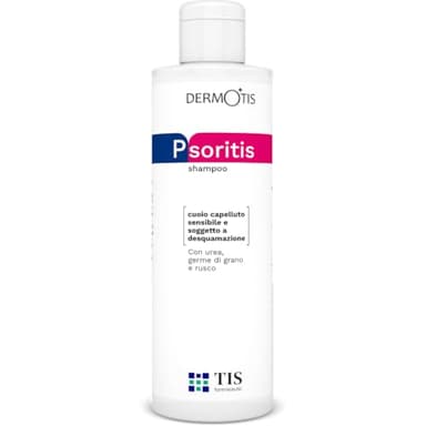 PsoriTIS, 10% Urea Shampoo - Cuir Chevelu Séborrhéique et Sujet au Psoriasis | Dermatite , Pellicules, Pityriasis, Ichtyose | Peau Irritée, Squameuse, Enflammée | Hydratant | Germe de Blé