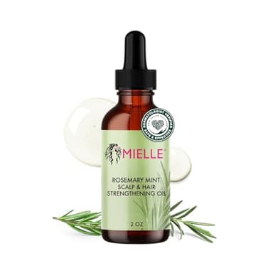 Mielle Huile fortifiante pour le cuir chevelu et les cheveux, romarin et menthe, pour une croissance saine des cheveux, 59 ml
