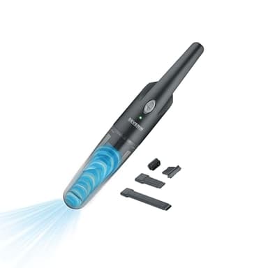 Severin Aspirateur à Main sans Sac, Aspirette sans Fil avec Brosse rotative, Fonction Aspirateur Eau et poussière, Aspirateur de Table à éclairage LED, 25 Min d'autonomie, HV 7132