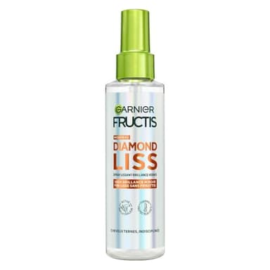 Garnier Fructis Diamond Liss - Spray Cheveux Lissant Brillance Diamant pour Cheveux Lisses & Brillants - Thermo Protecteur - Kératine Végétale & Huile d'Argan - Anti-Frisottis - Anti-Humidité - 150 ml