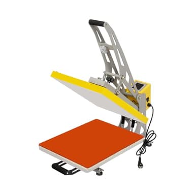 DeeDuud Presse de transfert textile 2500 W - Machine à sublimation - 40 × 50 cm - Presse à chaud - Multifonction - Jaune