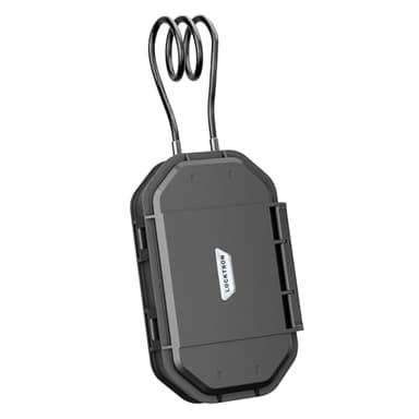 Coffre-fort portable à code Locktron – Boîte de sécurité IP68 étanche avec câble en acier amovible – Pour clés, téléphone, passeport, bijoux, argent – Maison, voiture, plage, bureau, voyage