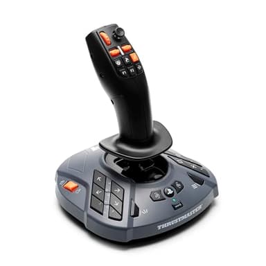 Thrustmaster SimTask FarmStick – Joystick de Simulation Agricole pour PS5 & PC – 33 Boutons d'Action – Capteurs Magnétiques H.E.A.R.T – Idéal Farming Simulator 25 – Ambidextre – Noir