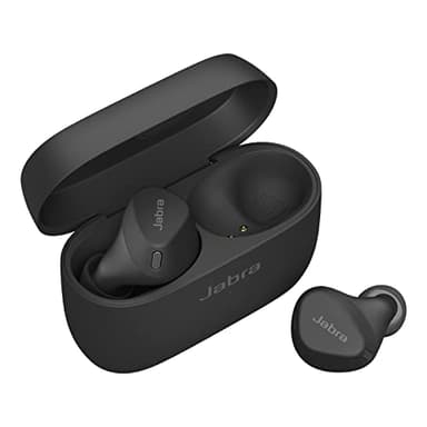 Jabra Elite 4 Écouteurs intra-auriculaires Bluetooth actifs écouteurs sans fil avec ajustement sportif sécurisé 4 microphones intégrés suppression active du bruit technologie Hearthrough réglable noir