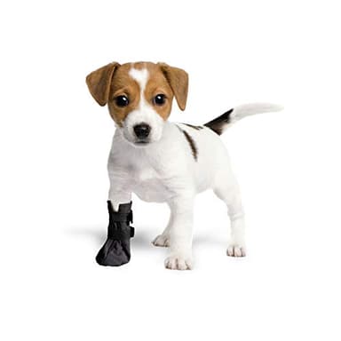 Chaussettes de Protection et Récupération, Respirante pour Chien, Chat 100% Softshell - Chirurgical Housses de Protection des blessures, Stop Léchage (1(XS)-4cm (1,6″) H-7cm, Noir)
