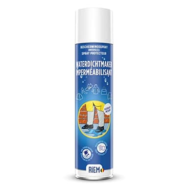 RIEM - Imperméabilisant 400 ml - Tissus - Cuir Naturel et Synthétique - Vêtements - Chaussures - Sacs - Tentes - Bâches et Textiles Extérieurs - Canapé et Mobilier - Protection contre les Taches