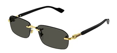 Lunettes de Soleil Gucci GG1221S Gold/Grey 56/16/140 homme