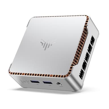 NiPoGi E2 Mini PC, Ιntel Twin Lake-N150(jusqu'à 3,6 GHz), 16 Go DDR4 512 Go M.2 SSD Mini Ordinateur de Bureau, Double écran 4K, HDMI 2.0, DP, Double WiFi, Tour PC avec VESA pour école/Maison/Bureau.