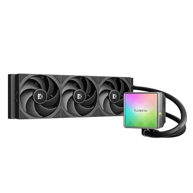 Sudokoo NEXAURA 360 Refroidisseur Liquide de CPU, Watercooling avec Pompe PWM, Tête de Pompe ARGB, TDP 300W, Ventilateurs FDB, Intel LGA 1851/1700/1200/115X AMD AM5/AM4