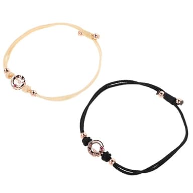 VERDANVERSE Bracelets Tactiles pour Couples à Longue Distance Paire de Bracelets Tissés Ajustables de Cœur Connectés pour Relations à Distance Bijoux Sentimentaux pour Hommes et Femmes
