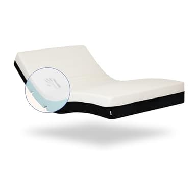 Geriafy - Matelas Orthopédique 80x200 cm| Mousse à mémoire | Épaisseur 20 cm | Housse en coton frais et respirant, Blanc