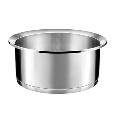CUISINOX - Ycône - Casserole 24 cm (4.8 L) - Fond thermo diffuseur - Compatible tous feux dont induction - Acier Inoxydable 18/10 - Finition brillant - Inox - Sans PFOA, PTFE, PFAS