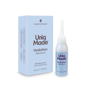 UNIQ MADE – Booster Acide Hyaluronique 8 mL | Hydratation Intense Cheveux Secs & Abîmés | Réparation, Brillance & Élasticité | Sérum Capillaire Concentré | Soin Professionnel Hydratant