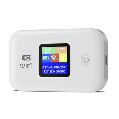 JICICUXI 4G Routeur WiFi Portable, Routeur 4g Sim, Routeur Internet Mobile LTE jusqu'à 150 Mbps, éCran LED,Batterie 3000 mAh,
