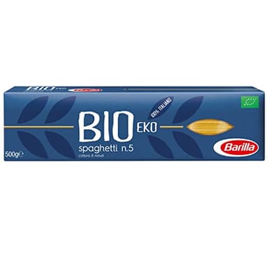 Barilla Bio - Spaghetti n.5 à partir de blé dur issu de l'Agriculture Biologique - 500 g