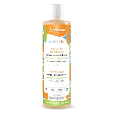 ACTIVILONG - Tite Gelée Définissante Actikids - Cheveux Bouclés À Crépus - Dès 3 ans - Amande Douce Et Mangue - 98% D'Ingrédients Naturels - Vegan - Parfum Hypoallergénique - Made In France - 260ml