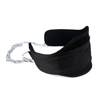 Holdes Ceinture de levage, ceinture accroupie, ceinture de levage lestée avec chaîne en acier | Résistante aux larmes, à la maison à la salle de sport pour le bodybuilding et l'entraînement de