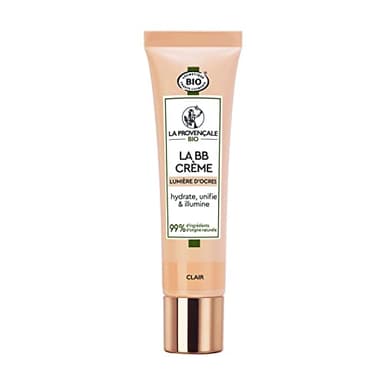 La Provençale Bio - La BB Crème Lumière d'Ocres Certifiée Bio - Crème Teintée Hydratante - Huile d'Olive Bio AOP Provence - Pour Tous Types de Peaux - Teinte : Clair - 30 ml
