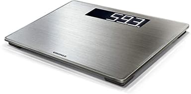 Soehnle Style Sense Safe 300, balance électronique avec large écran LCD, Balance pèse personne supporte jusqu'à 180 kg, pèse personne métal inoxydable
