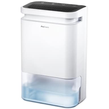 Pro Breeze Deshumidificateur d air desséchant 10L/jour pour Basses Températures - Deshumidificateur avec affichage Numérique, Évacuation Continue, Absorbeur d'humidité Maison, Garage, Cave Piece 37m²