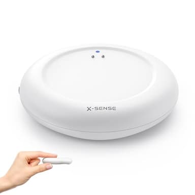 X-Sense Capteur d’Eau Wi-FI, Détecteur de Fuite d’Eau Intelligent Envoyant des Alertes sur l’Application, Étanche IP67, Détecteur sans Fil pour Cuisine, Salle de Bains, sous-Sol,SWS0A, Lot de 1