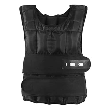 ISE Veste Lestée, Gilet Lesté, Gilets pour Poids Entrainement Musculation Exercice Vestes Lestées, Gilet de Leste Musculation, Poids Fitness, 10KG/15KG/20KG/25KG/30KG