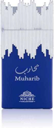 Muharib Niche Collection Eau de parfum 100 ml – Parfum agrumes épicé pour homme avec bergamote, pomme, ananas et patchouli | Parfum masculin longue durée avec musc bois de cèdre