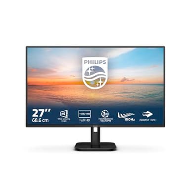 Philips 27E1N1100A - Moniteur Full HD 27", Haut-Parleur intégré, Temps de réponse de 1 ms (1920x1080, 100 Hz, VGA, HDMI 1.4) Noir