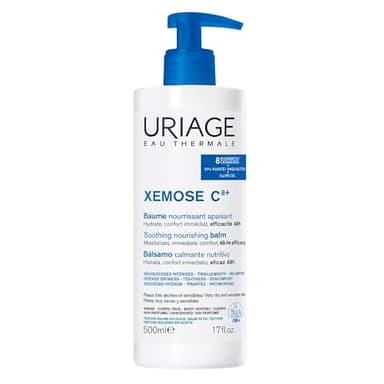Uriage Xemose Baume Oléo-Apaisant Anti-Grattage - Peau Sèche à Tendance à l'Eczéma Atopique - Apaise dès la 1ère Application - 48h Anti-Récidive - Baume Nourrissant Visage, Corps - Non Parfumé - 500ml