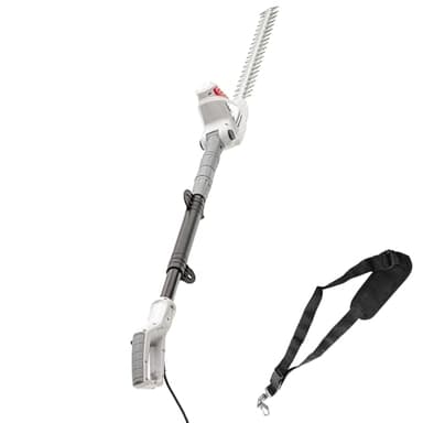 Ikra Taille-haie télescopique électrique ITHS 600, sangle incluse, 600W, longueur de coupe 51cm, réglage de l'angle de coupe
