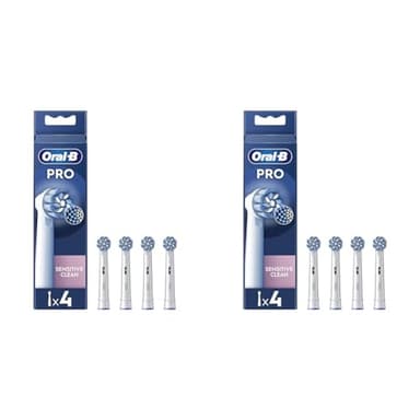 Oral-B Pro Sensitive Clean Brossettes pour Brosse à dents électriques, Pack De 4 Unités (Lot de 2)