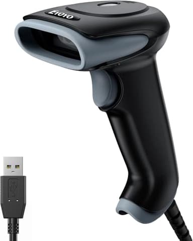 Eyoyo Lecteur Codes Barres 1D 2D, Handheld Wired USB douchette Code Barre QR PDF417 Data Matrix Barcode Scanner with USB Cable for PC Mac pour Mobile Payment, Convenience Store…