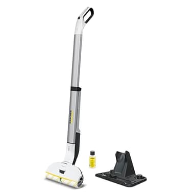 Kärcher Serpillière Électrique sans Fil EWM 2, Nettoyeur de Sol avec 2 Rouleaux Microfibres Rotatifs, Autonomie de la Batterie : env. 20 Min, Capacité de Surface par Charge de Batterie : env. 60 m²