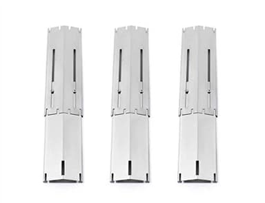 LOKHING Lot de 3 plaques de Chauffage universelles de Rechange réglables et résistantes en Acier Inoxydable pour Barbecue à gaz, étend de 30,5 cm à 53,3 cm
