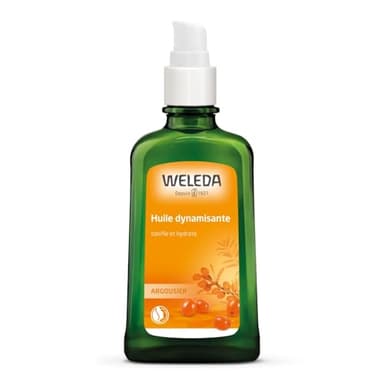 WELEDA - Huile dynamisante à l'Argousier - Tonifie et hydrate - Pour les peaux fragilisées par des conditions extérieures défavorables - NATRUE* - Bio** - Vegan*** - 100 ml