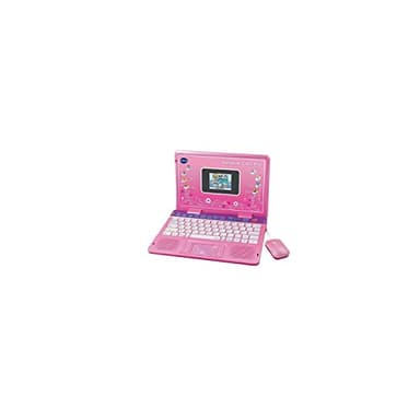 VTech - Genius XL Color Pro Bilingue Rose, Ordinateur Enfant avec Écran Couleur, Souris, 90 Activités Éducatives et Évolutives, Cadeau Enfant de 6 Ans à 11 Ans - Contenu en Français et Anglais
