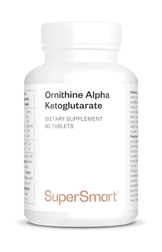 Ornithine Alpha Ketoglutarate (OKG) - Accroît la Production d’Hormones de Croissance - Contribue à la Synthèse Protéique et à l’Accroissement de la Masse Musculaire - Vegan - SuperSmart