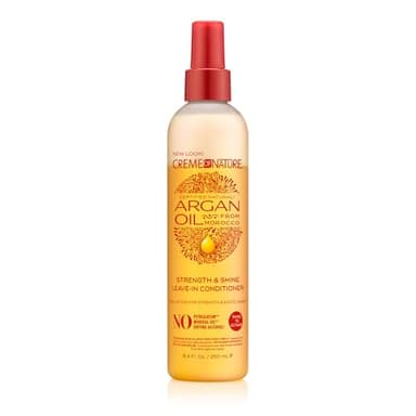 Creme of Nature - Argan Oil - Spray Cheveux à l'Huile d'Argan du Maroc - Soin des Cheveux Fortifiant pour Cheveux Bouclés Frisés Crépus - Sans Rinçage - Spray - Flacon de 250ml