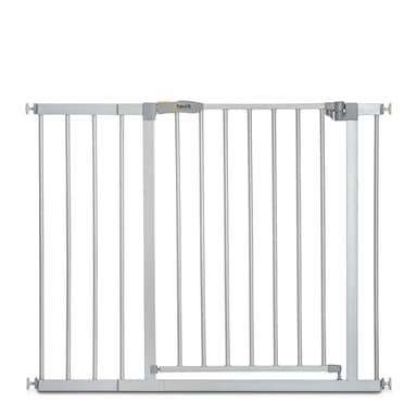 hauck Barriere de Securite Enfant Porte et Escalier et Barriere Chien Stop N Safe 2 incl. Extension de 21 cm, pour Largeur de 96-101 cm, Sans Perçage - Usage Intérieur, Métal Gris