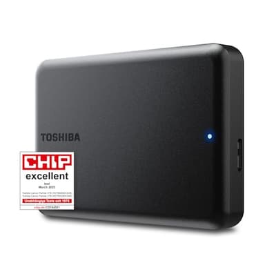 Toshiba Canvio Partner 4To Portable 2.5" HDD externe, USB 3.2 Gen 1, compatible Mac et Windows, USB Powered