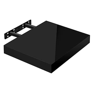 WOLTU Étagère Murale, Étagère Flottante pour Livres, CD DVD, Panneau de Bois d'Ingénierie, 30x22,9x3,8cm, Nior, RG9489sz